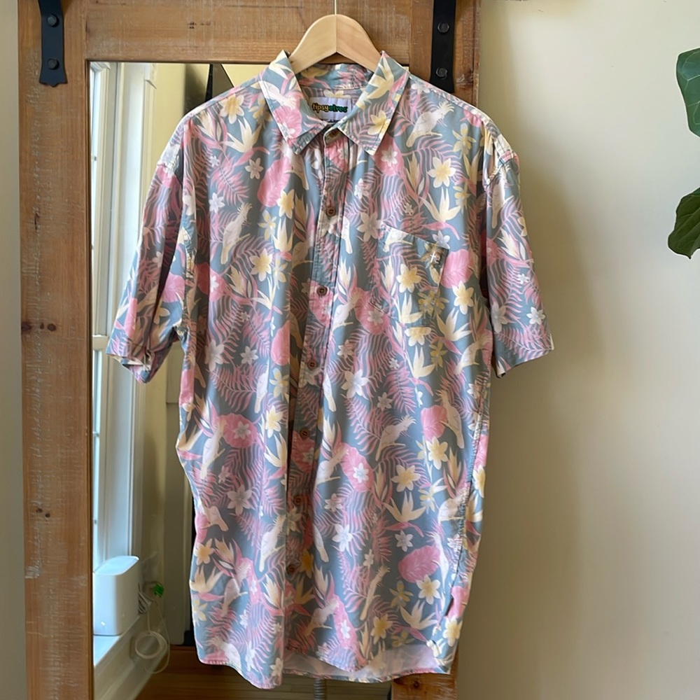 Tipsy Elves Birds of Paradise Hawaiian Shirt Size XXL